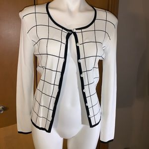 Patterned Cardigan and Tank